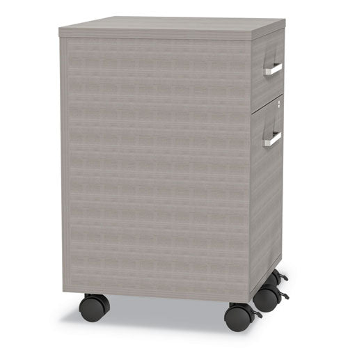 Urban Mobile File Pedestal, Left Or Right, 2-drawers: Box/file, Legal/a4, Ash, 16" X 15.25" X 23.75"