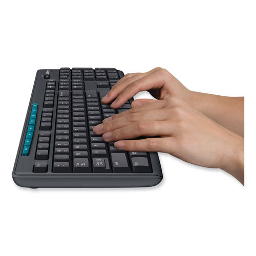 K270 Wireless Keyboard, Usb Unifying Receiver, Black