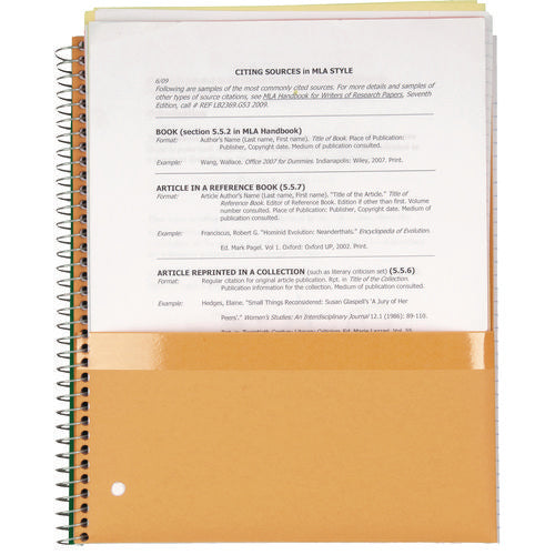 Wirebound Notebook With Two Pockets, 1-subject, Medium/college Rule, Red Cover, (100) 11 X 8.5 Sheets