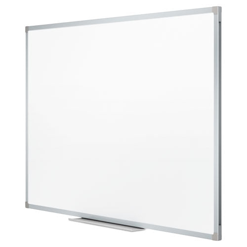 Dry Erase Board With Aluminum Frame, 36" X 24", White Surface, Satin Aluminum Frame