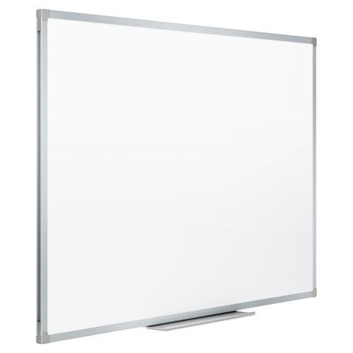 Dry Erase Board With Aluminum Frame, 36" X 24", White Surface, Satin Aluminum Frame