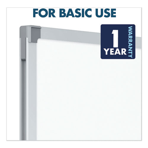 Dry Erase Board With Aluminum Frame, 72" X 48", White Surface, Satin Aluminum Frame