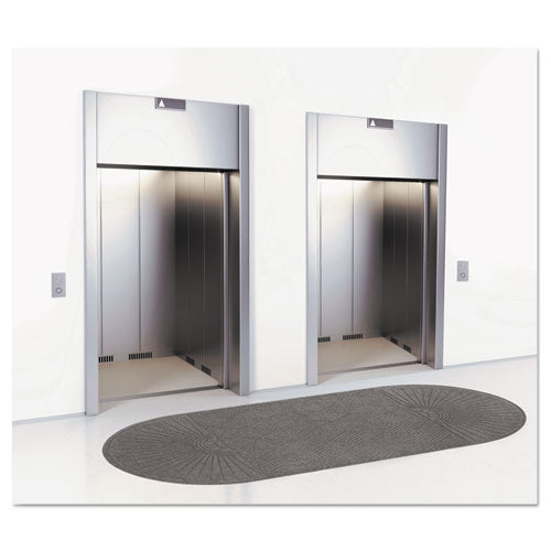 Ecoguard Diamond Floor Mat, Double Fan, 36 X 96, Charcoal