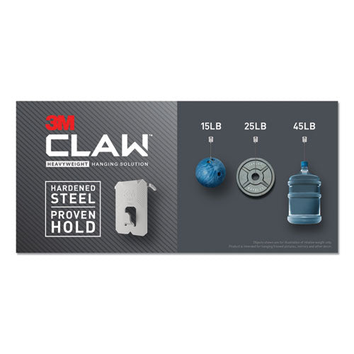 Claw Drywall Picture Hanger, Stainless Steel, 25 Lb Capacity, 4 Hooks And 4 Spot Markers,