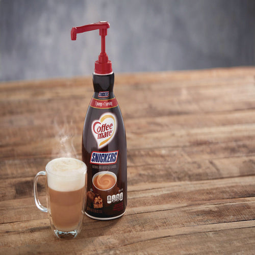 Liquid Coffee Creamer, Snickers, 1.5 Liter Pump Bottle