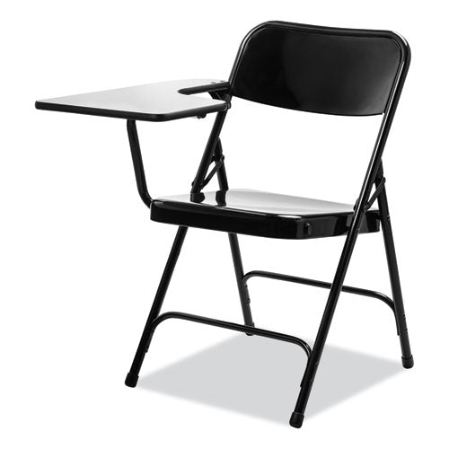 5200 Series Right-side Tablet-arm Folding Chair, Supports 480 Lb, 17.25" Seat Height, Black, 2/carton