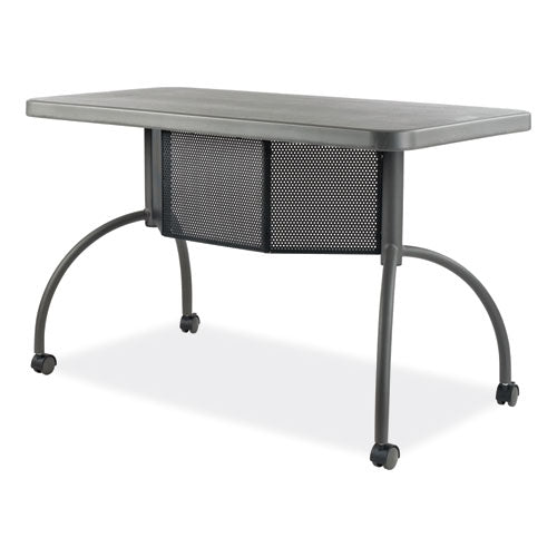 Teacher's Workpod Desk, 48" X 24" X 30", Charcoal Slate