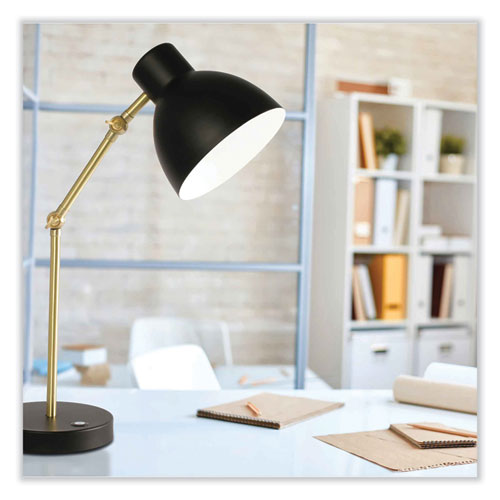 Wellness Series Adapt Led Desk Lamp, 7" To 22" High, Black