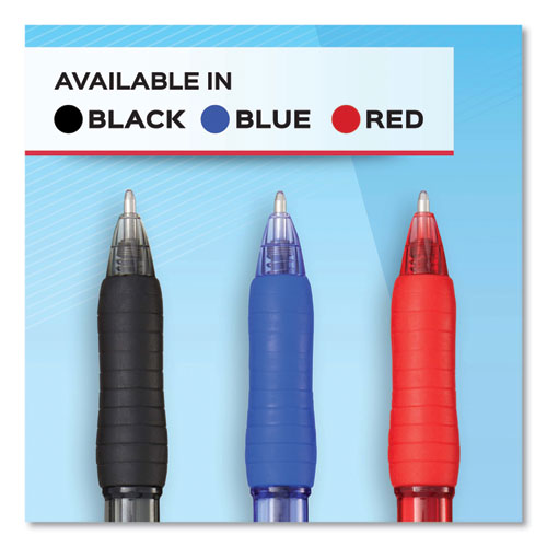 Profile Ballpoint Pen, Retractable, Medium 1 Mm, Red Ink, Translucent Red Barrel, Dozen