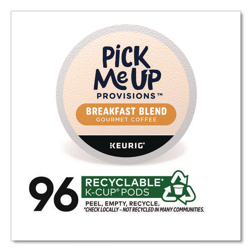 Breakfast Blend Coffee K-cups, 24/box, 4 Boxes/carton