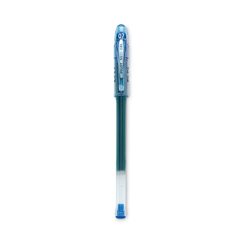 Neo-gel Gel Pen, Stick, Fine 0.7 Mm, Blue Ink, Translucent Blue Barrel, Dozen