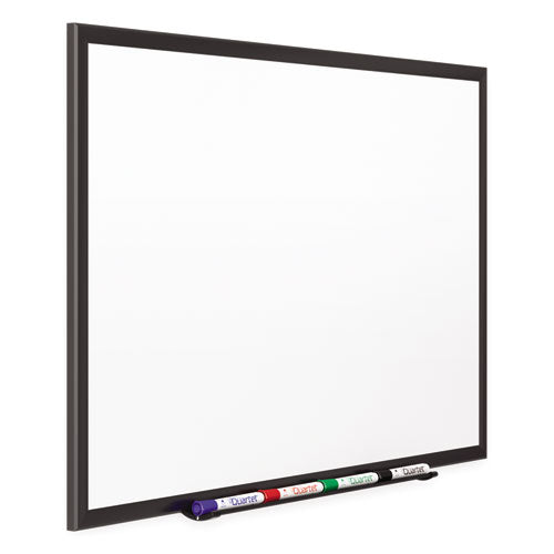 Classic Series Porcelain Magnetic Dry Erase Board, 60" X 36", White Surface, Black Aluminum Frame