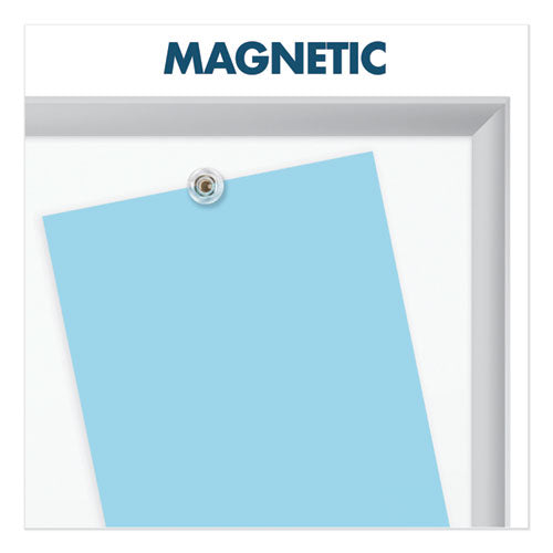 Classic Series Porcelain Magnetic Dry Erase Board, 60" X 36", White Surface, Satin Aluminum Frame