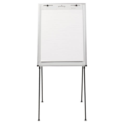 Dry Erase Steel Easel, 29" X 40", White Surface, Satin Aluminum Frame