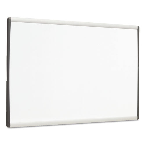 Arc Frame Cubicle Board, Magnetic Dry Erase, 14" X 11", White Surface, Satin Aluminum Frame