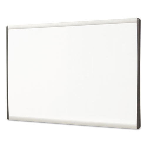 Arc Frame Cubicle Board, Magnetic Dry Erase, 14" X 11", White Surface, Satin Aluminum Frame