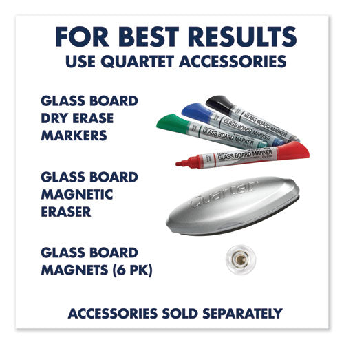 Infinity Magnetic Glass Marker Board, 36" X 24", White Surface