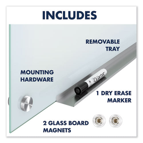 Infinity Magnetic Glass Marker Board, 36" X 24", White Surface