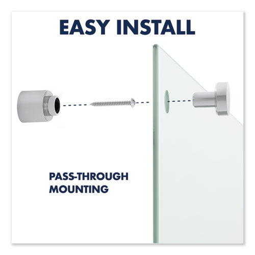 Infinity Magnetic Glass Marker Board, 72" X 48", White Surface