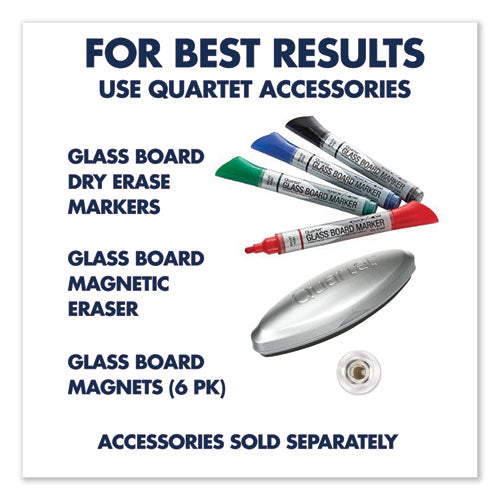 Element Framed Magnetic Glass Dry-erase Boards, 74" X 42", White Surface, Satin Aluminum Frame