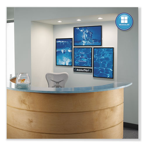 Matrix Magnetic Boards, 23" X 23", White Surface, Satin Aluminum Frame