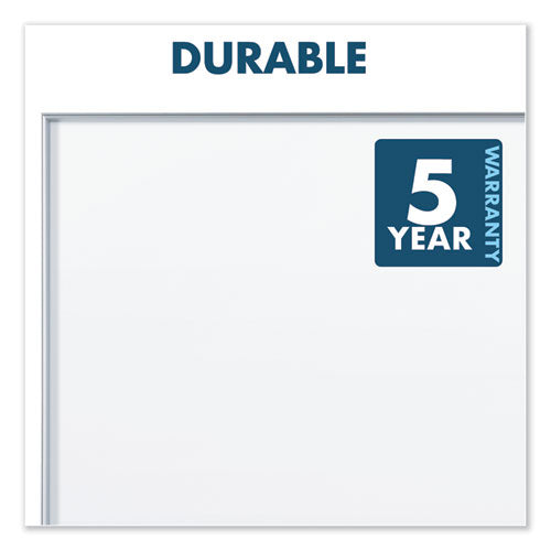 Fusion Nano-clean Magnetic Whiteboard, 48" X 36", White Surface, Satin Aluminum Frame