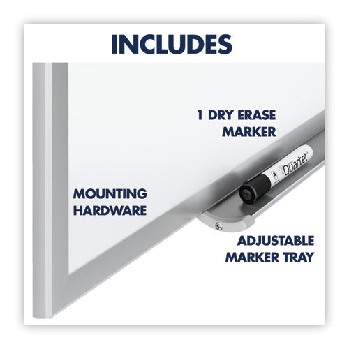 Classic Series Total Erase Dry Erase Boards, 36" X 24", White Surface, Anodized Aluminum Frame