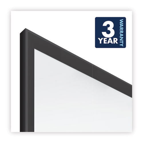 Classic Series Total Erase Dry Erase Boards, 72" X 48", White Surface, Black Aluminum Frame