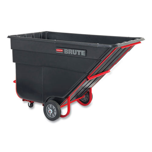 Brute Rotomolded Tilt Truck, 303 Gal, 1,200 Lb Capacity, Plastic, Black