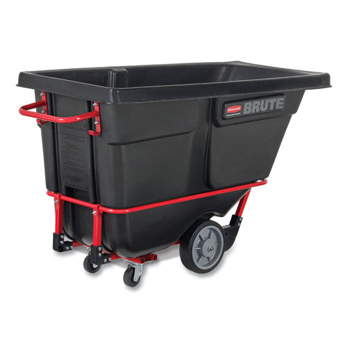 Brute Rotomolded Tilt Truck, 202 Gal, 1,250 Lb Capacity, Plastic, Black