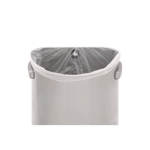 Refine Series Waste Receptacle, 21 Gal, Plastic/stainless Steel