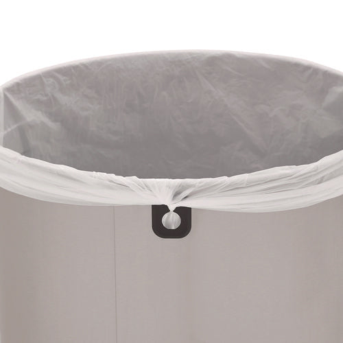 Refine Series Waste Receptacle, 16 Gal, Plastic/stainless Steel