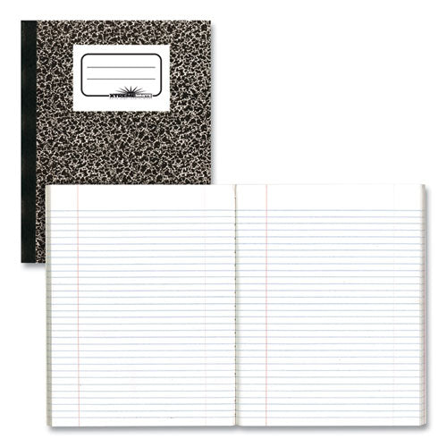 Composition Book, Medium/college Rule, Black Marble Cover, (80) 10 X 7.88 Sheets