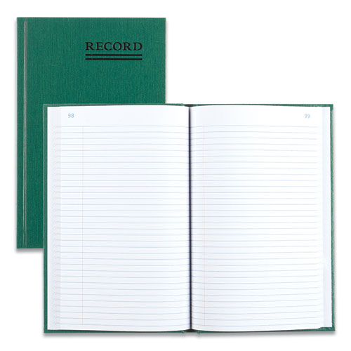 Emerald Series Account Book, Green Cover, 9.63 X 6.25 Sheets, 200 Sheets/book