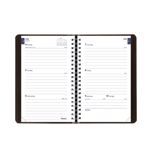 Academic Weekly/monthly Planner, 8 X 5, Black Cover, 13-month (jul To Aug): 2024 To 2025