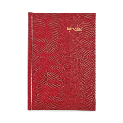 Daily/monthly Planner, 8.25 X 5.75, Red Cover, 12-month (jan To Dec): 2025