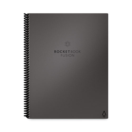 Fusion Smart Notebook, Seven Assorted Page Formats, Gray Cover, (21) 11 X 8.5 Sheets