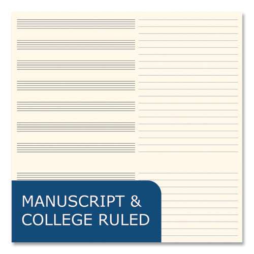 Music Notebook, Medium/college Rule, Transcription Format, Blue Cover, (32) 8.5 X 11 Sheets, 24/carton