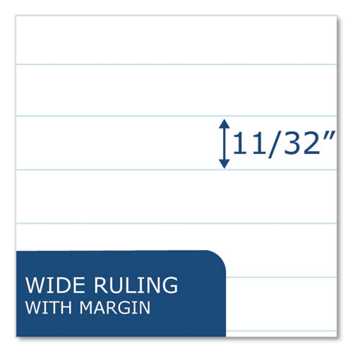 Flexible Cover Composition Notebook, Wide/legal Rule, Manila Cover, (48) 8.5 X 7 Sheets, 72/carton