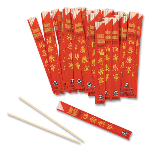 Chopsticks, Bamboo, 9", Natural, 1000/carton