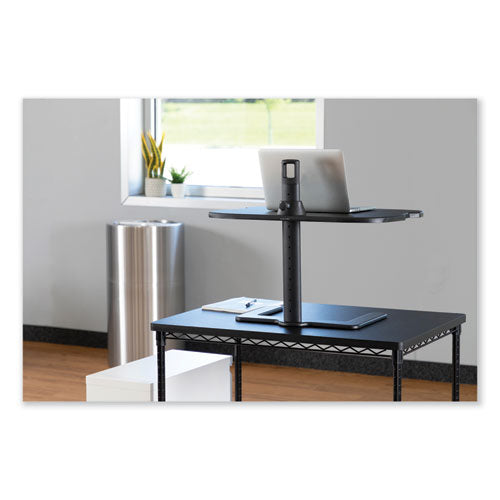 Stance Height-adjustable Laptop Stand, 26.9 X 18 X 1.25 To 15.75, Black, Supports 15 Lbs