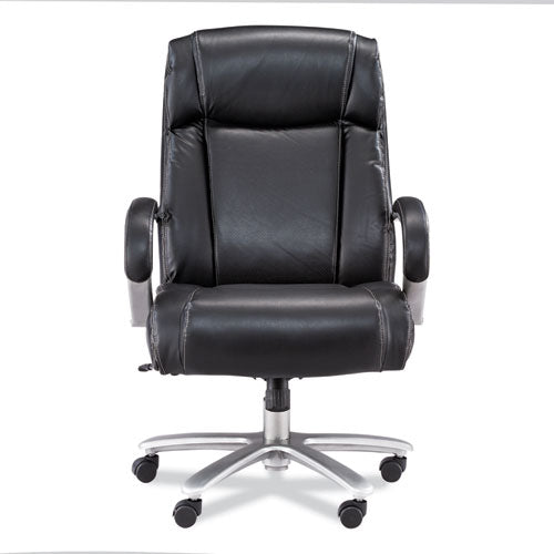 Lineage Big And Tall High Back Task Chair, Supports Up To 500 Lb, 20.5" To 24.25" Seat Height, Black Seat, Chrome Base