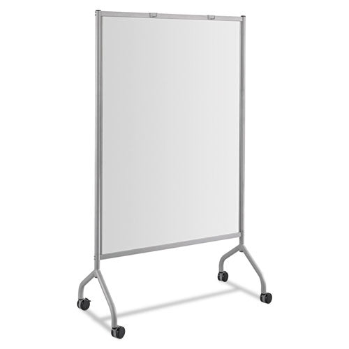 Impromptu Whiteboard Collaboration Screen, 36" X 60", White Surface, Gray Metal/plastic Frame