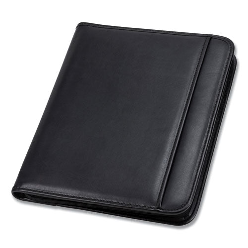 Professional Zippered Pad Holder, Pockets/slots, Writing Pad, Black