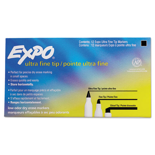 Low-odor Dry-erase Marker, Extra-fine Bullet Tip, Black