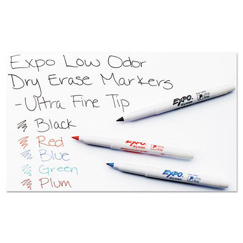 Low-odor Dry-erase Marker, Extra-fine Bullet Tip, Black