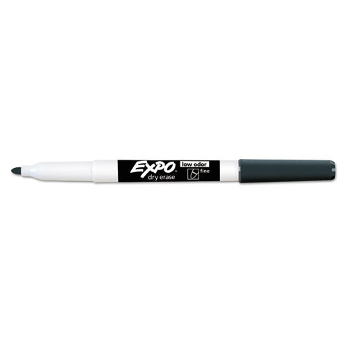 Low-odor Dry-erase Marker Value Pack, Fine Bullet Tip, Black, 36/box