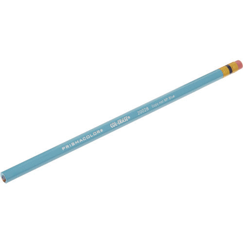 Col-erase Pencil With Eraser, 0.7 Mm, 2b, Non-photo Blue Lead, Non-photo Blue Barrel, Dozen