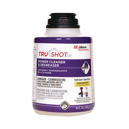 Trushot 2.0 Power Cleaner, Clean Fresh Scent, 10 Oz Cartridge, 4/carton