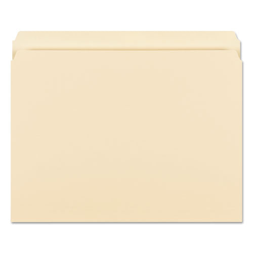 Manila File Folders, Straight Tabs, Letter Size, 0.75" Expansion, Manila, 100/box